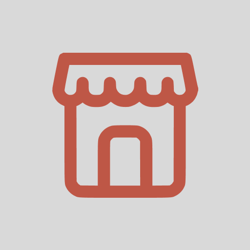 Stylized small shopfront icon